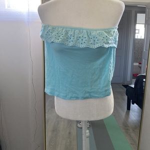 A E R I E turquoise tube top👢